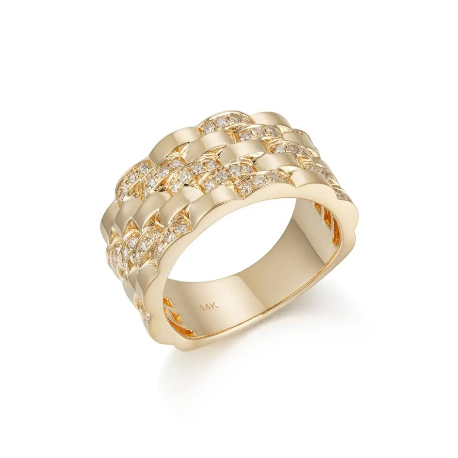 Diamond Brick Ring