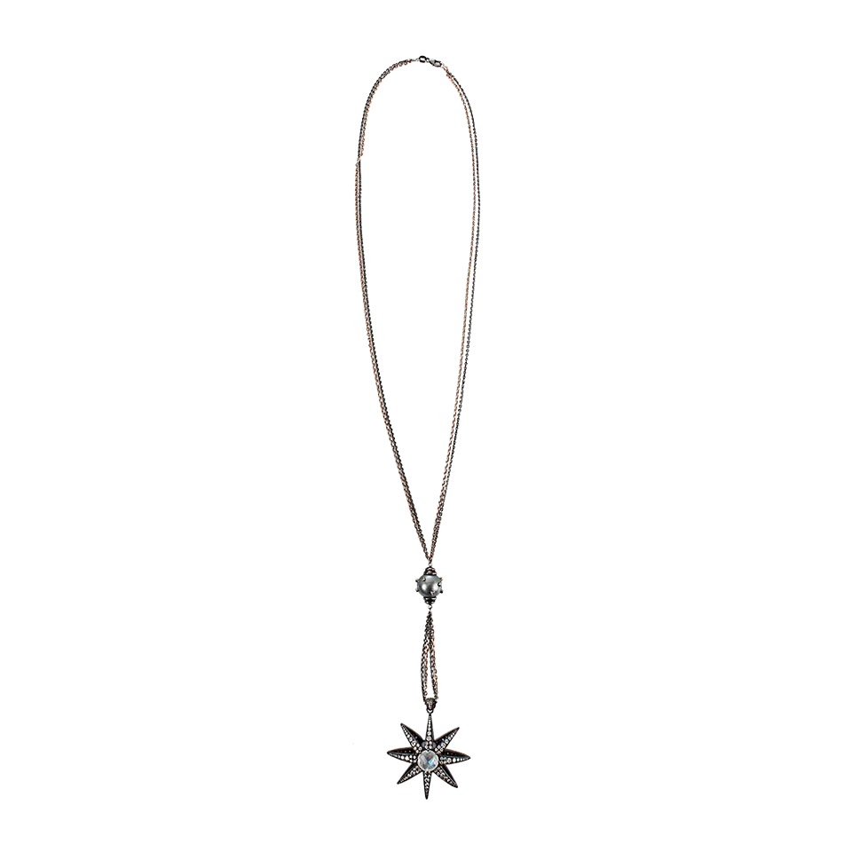 Floating Tahitian Pearl Cage Pendant Necklace