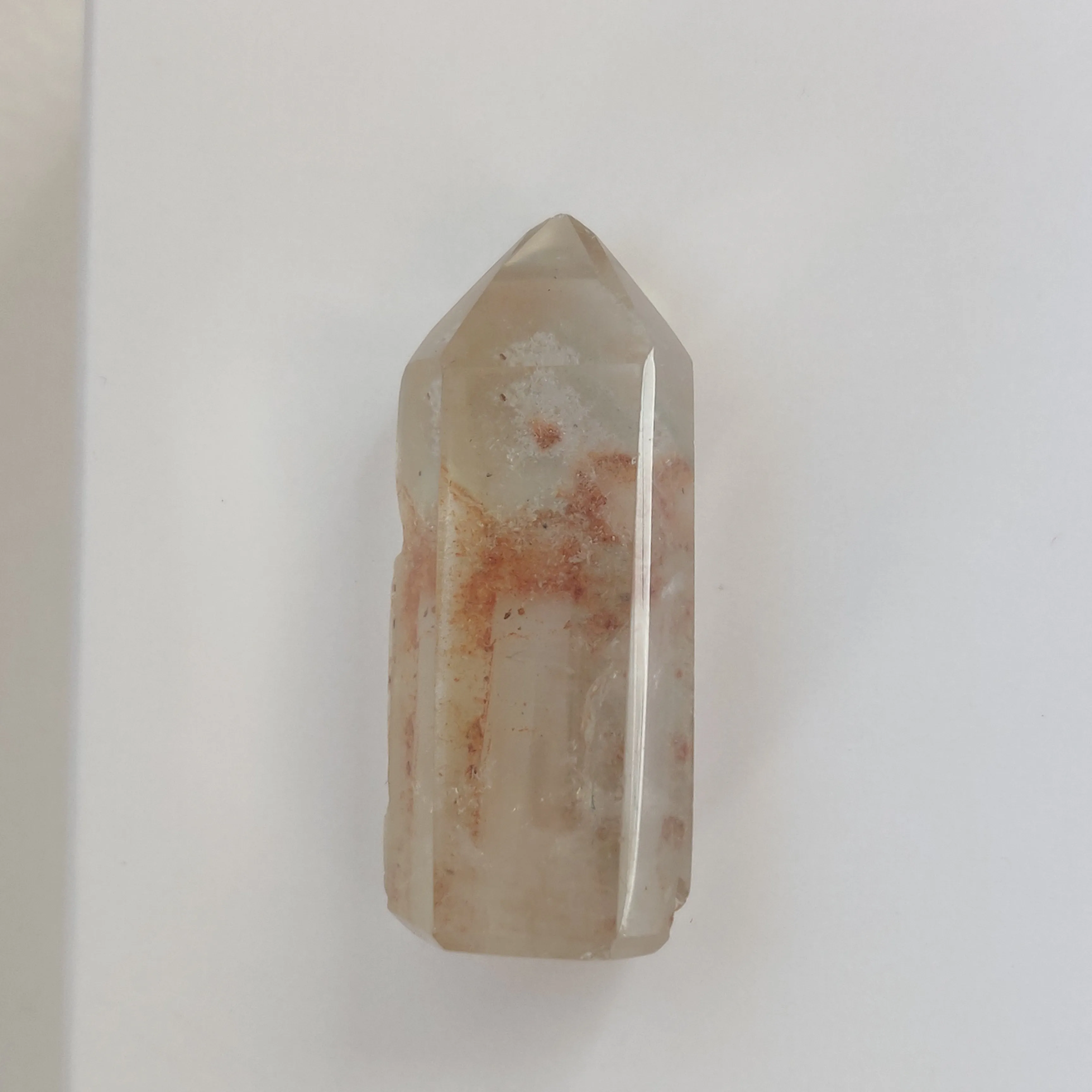Garden Quartz Point, Lodolite Point (#4G)