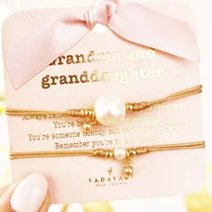 Grandma Granddaughter Bracelet Set