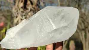 Natural Large Double Terminated Clear Quartz Crystals  x 4 From Madagascar