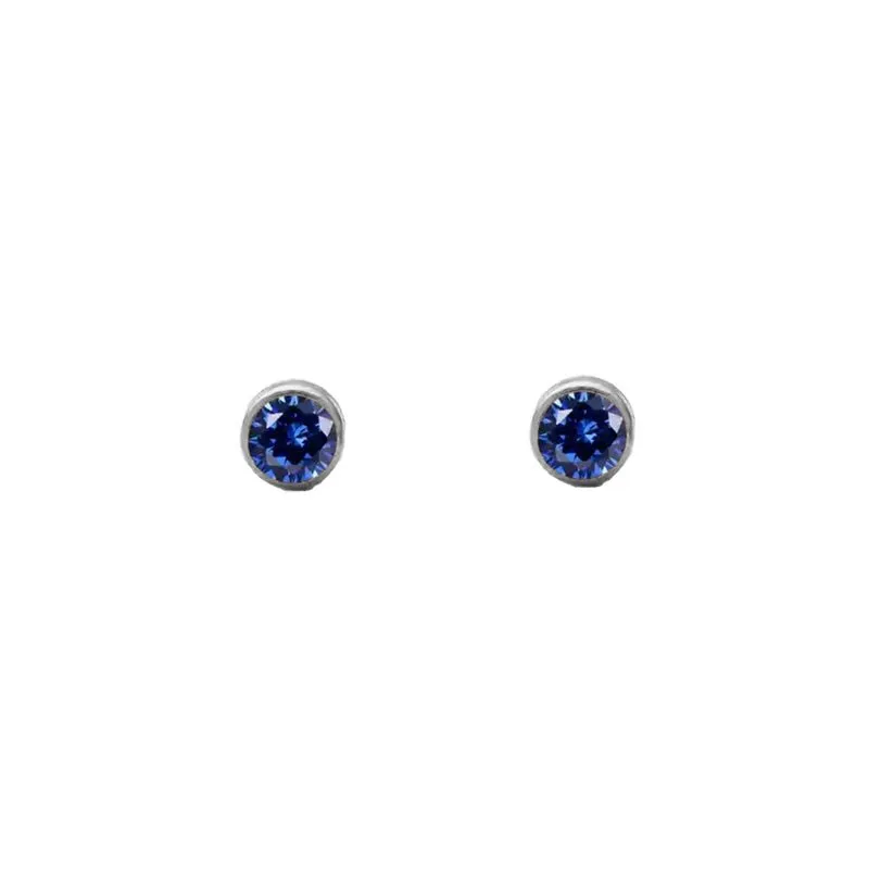 September Sapphire Studs