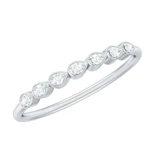 Simple Diamond Seven Stone Stackable Ring