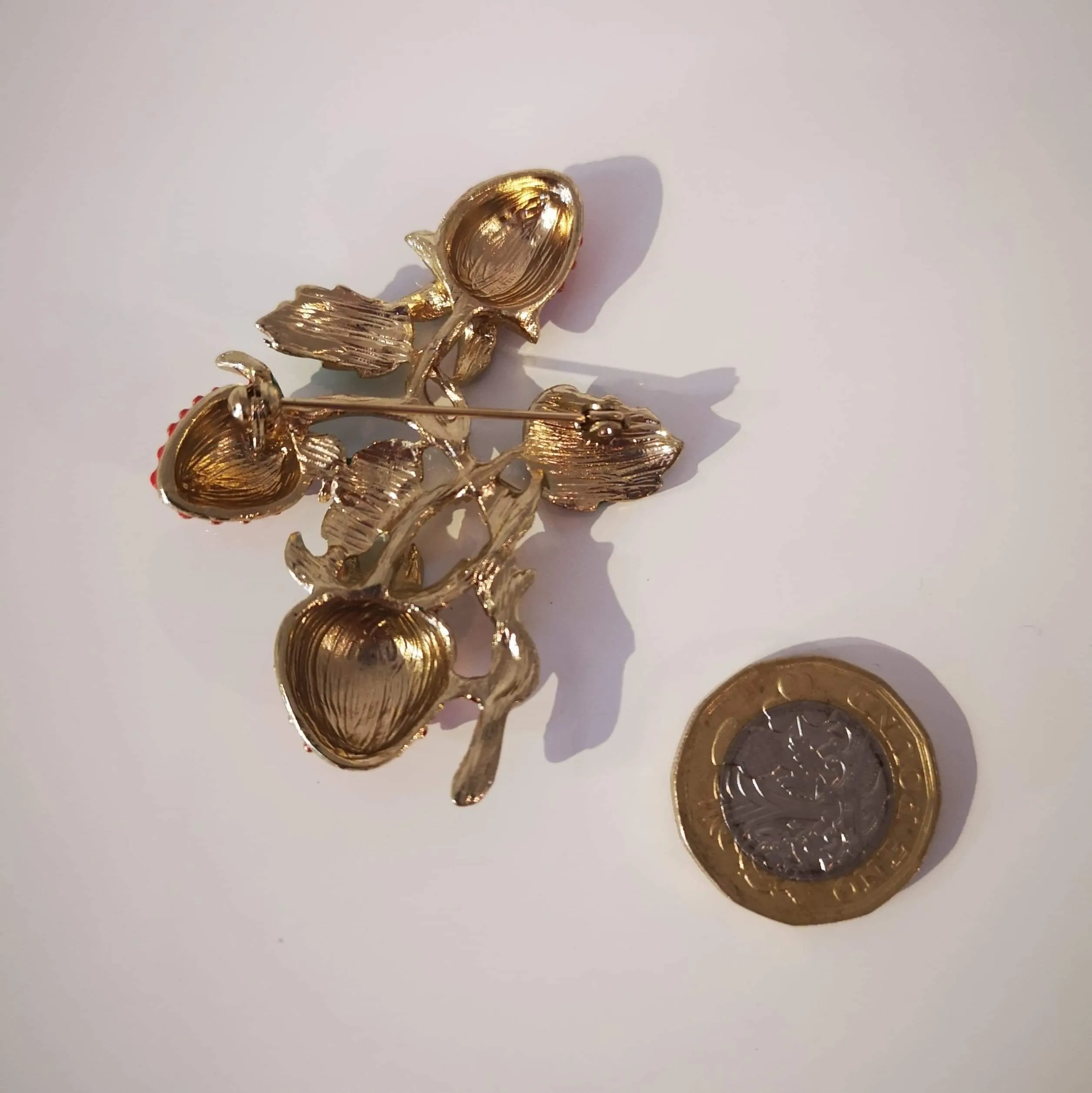 Strawberry Branch Brooch