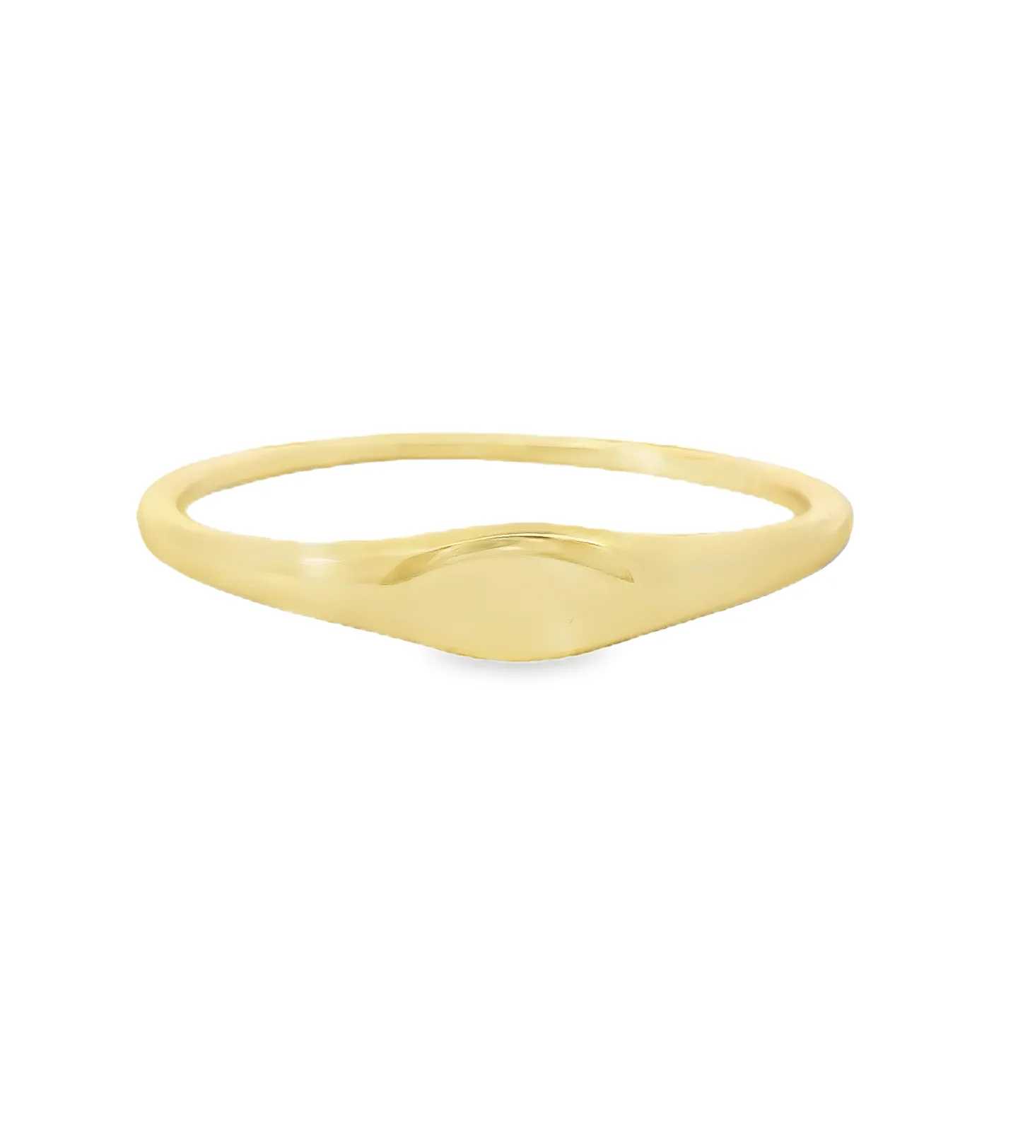 Tiny Oval Signet Ring
