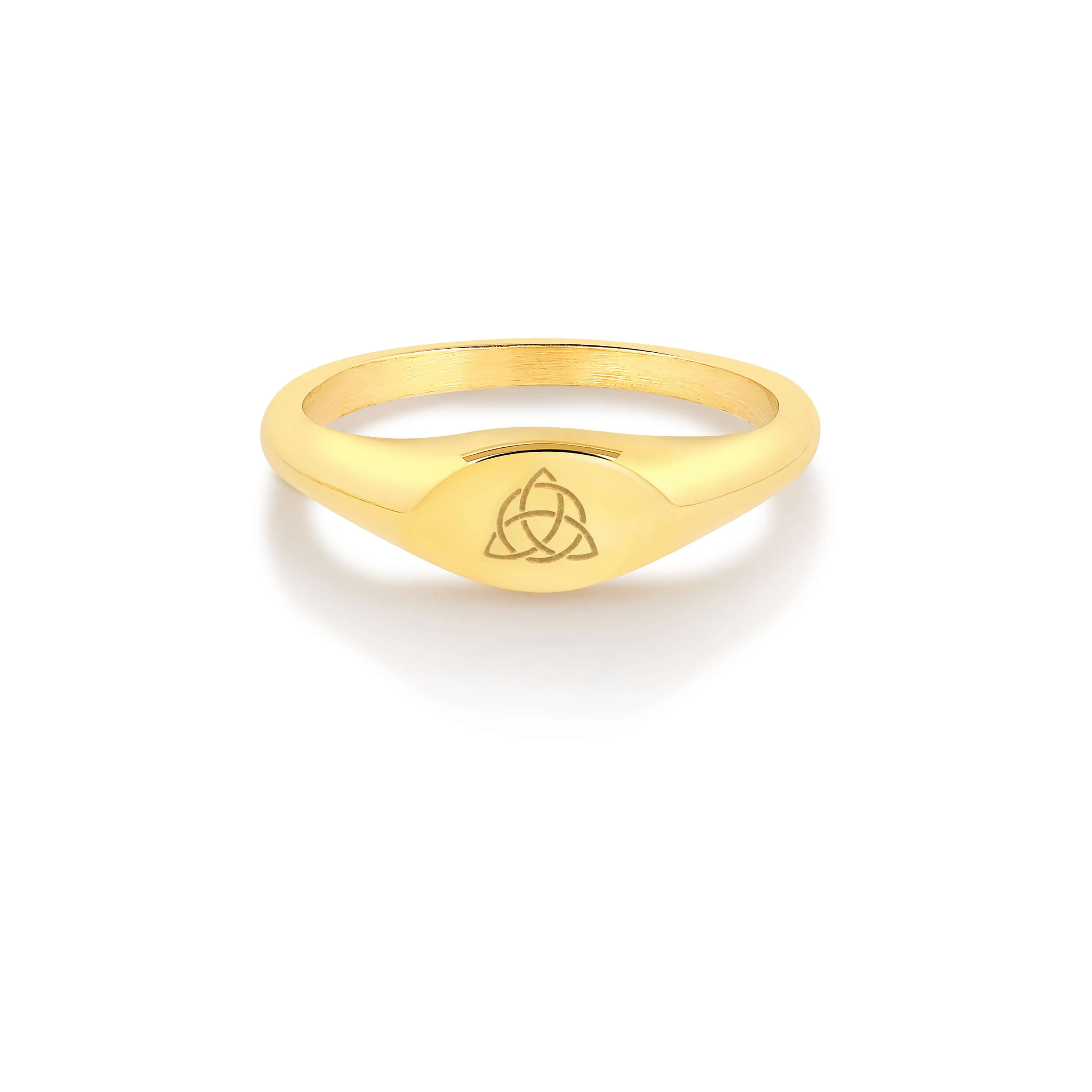 Triquetra Mini Signet Ring
